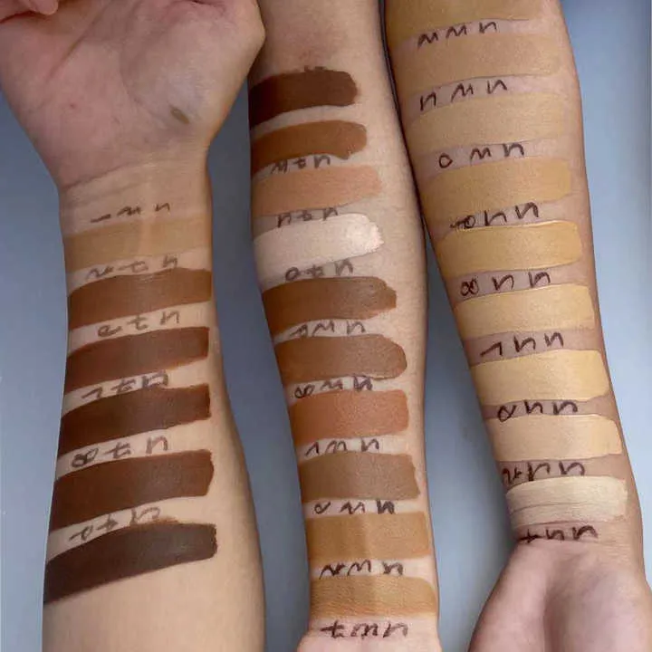 ماكياج أساس غير لامع مقاوم للماء بعلامة تجارية خاصة بكريم الأساس السائل بدون شعار Private Label Matte Waterproof Foundation Makeup No Logo Liquid Foundation