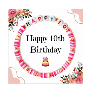 10th Birthday Gifts for Girls, Happy 10th Birthday, Ten Year Old Girl Gift, 10 Year Old Girl Birthday Gifts, 10 Years Girl Gift Ideas, Bracelet Gift for 10 Years Girl Trendy 2024 (10th Birthday Gift)