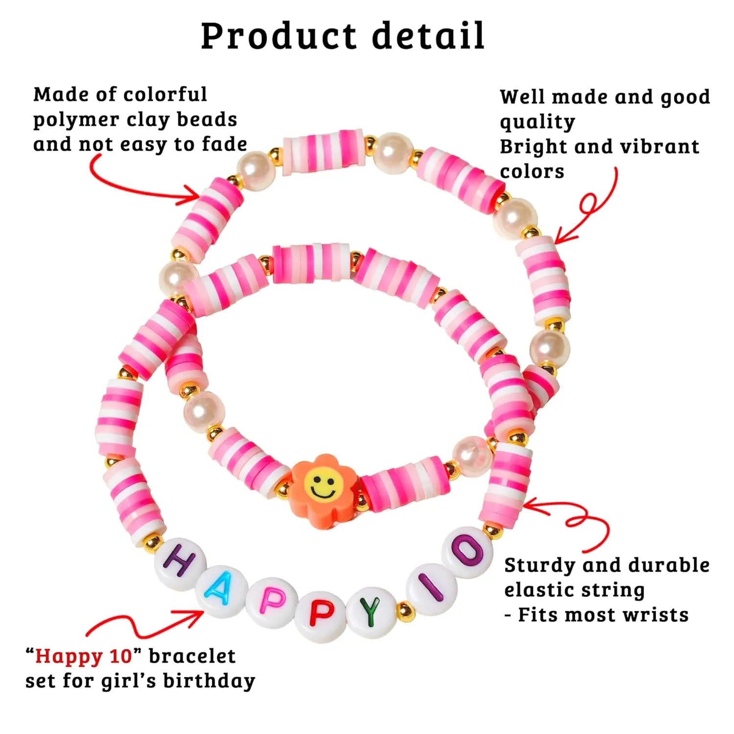 10th Birthday Gifts for Girls, Happy 10th Birthday, Ten Year Old Girl Gift, 10 Year Old Girl Birthday Gifts, 10 Years Girl Gift Ideas, Bracelet Gift for 10 Years Girl Trendy 2024 (10th Birthday Gift)