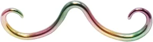 16G 14G Mustache Septum Ring PVD Plated Septum Mustache Nose Ring 316L Surgical Steel Piercing Jewelry for Women Men 16G 14G Mustache Septum Ring PVD Plated Septum Mustache Nose Ring 316L Surgical Steel Piercing Jewelry for Women Men