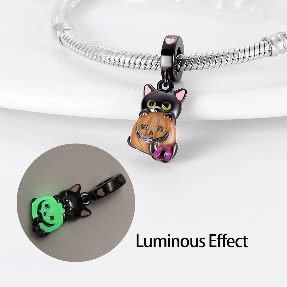 925 Sterling Silver Charms for Bracelets Necklaces Dangle Pendant With 5A Cubic Zirconias Bead Charm for Women DIY Jewelry