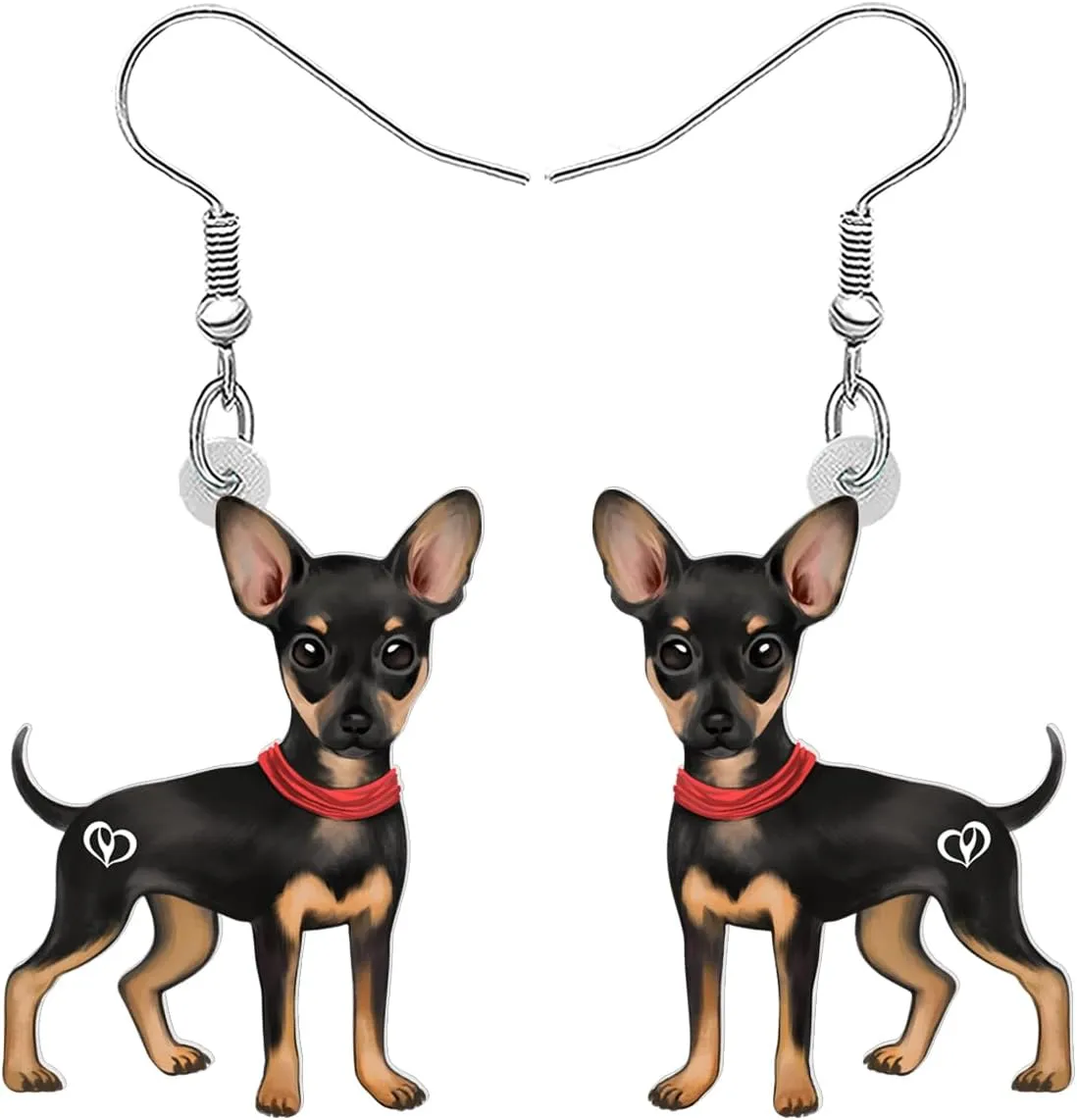 Acrylic Cute Chihuahua Dog Earrings Puppy Pets Dangle Charms Jewelry Comforting Gifts For Women Doggy Lovers Accessories