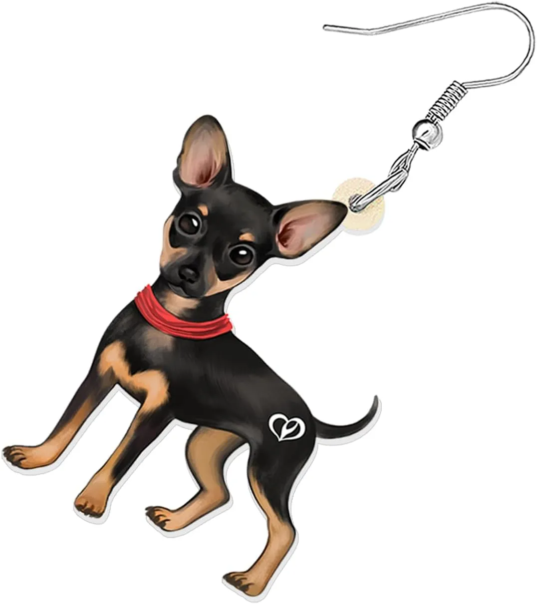 Acrylic Cute Chihuahua Dog Earrings Puppy Pets Dangle Charms Jewelry Comforting Gifts For Women Doggy Lovers Accessories