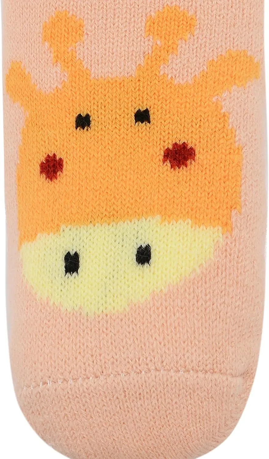 American Trends Kids Slipper Socks Winter Boys Girls Fuzzy Christmas Sock Non Slip Animal Fleece Cozy Sock