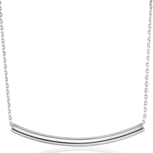 Balance Tube Bar Necklace - 925 Sterling Silver Bar Pendant Necklaces Simple Womens Jewelry Necklace Birthday Gifts for Women