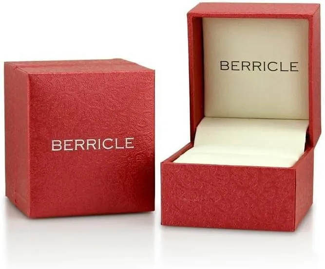 BERRICLE Sterling Silver Bubble Cubic Zirconia CZ Cocktail Fashion Ring for Women, Rhodium Plated Size 4-10