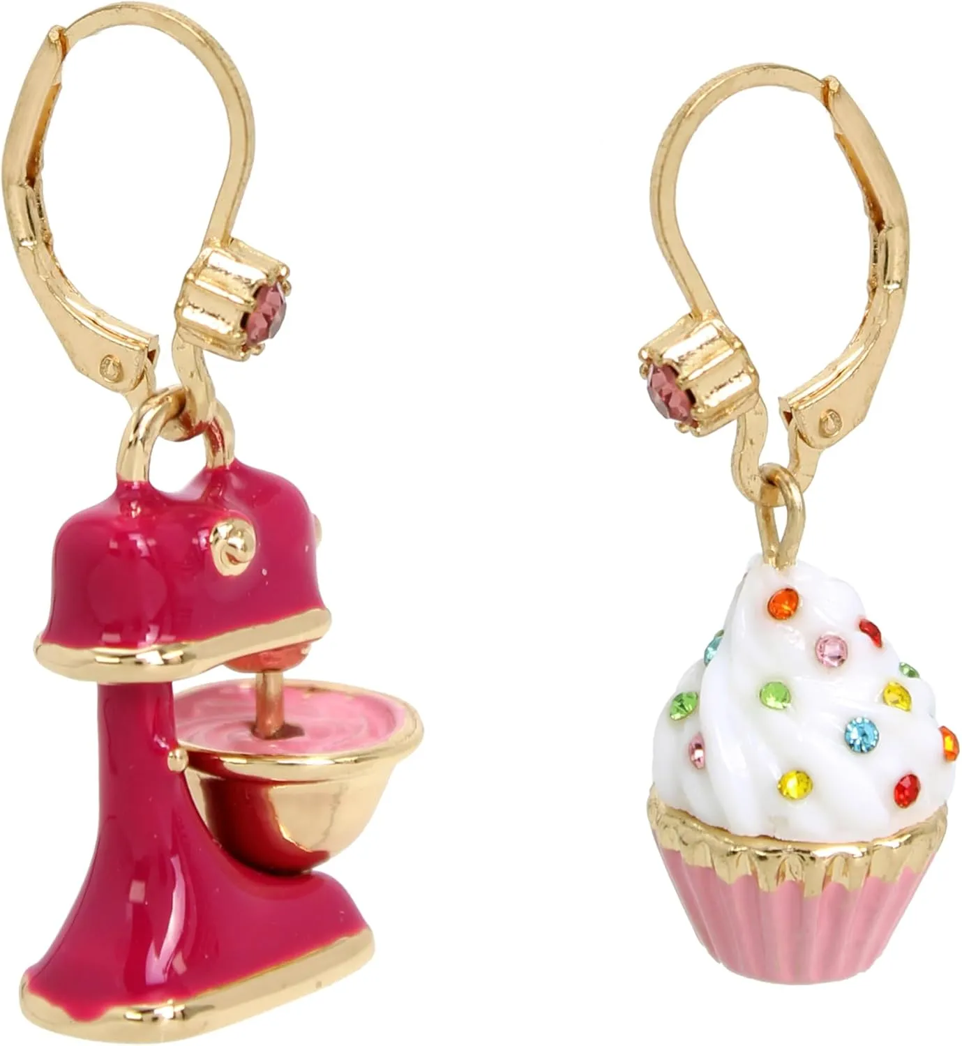 Betsey Johnson Womens Sweetheart Earrings