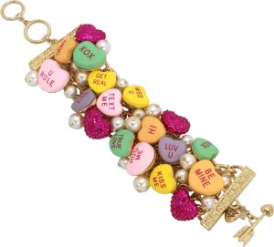 Betsey Johnson Women's Sweetheart Statement Bracelet