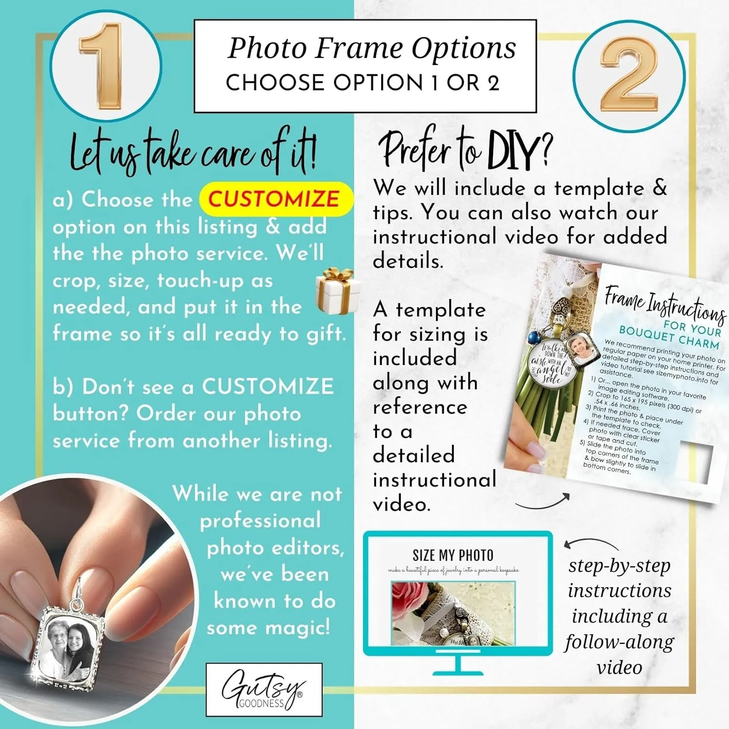 Bouquet Charm Wedding Memory On Your Wedding Day My Daughter Bridal Memorial of Mom or Dad, Silver & Glass Pendant - White Bead 1 Frame Loving Keepsake on Bridal Flowers, Sentimental Card & Gift Box