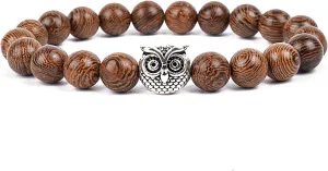Bracelet Wooden Beads Balance Black Lava Rock Bangles Jewelry 8mm Natural Wood Women Prayer Jewelry Yoga Bracelets,27,19cm-7.5inch
