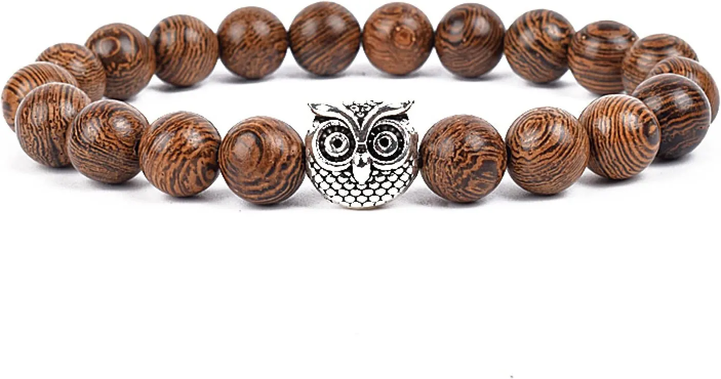 Bracelet Wooden Beads Balance Black Lava Rock Bangles Jewelry 8mm Natural Wood Women Prayer Jewelry Yoga Bracelets,27,19cm-7.5inch