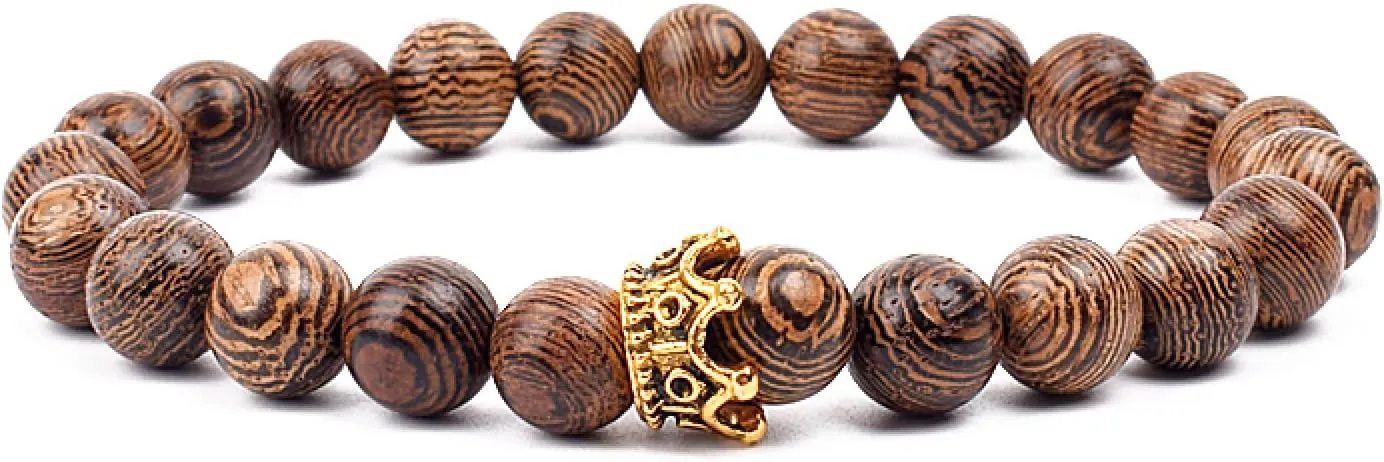 Bracelet Wooden Beads Balance Black Lava Rock Bangles Jewelry 8mm Natural Wood Women Prayer Jewelry Yoga Bracelets,32,19cm-7.5inch