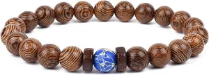 Bracelet Wooden Beads Balance Black Lava Rock Bangles Jewelry 8mm Natural Wood Women Prayer Jewelry Yoga Bracelets,35,23cm-9.1inch