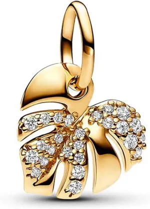 Charms Beads 925 Sterling Silver Animal Leaf Ocean Gold Travel Dangle Pendant with 5A Cubic fits for Charms Bracelets for Woman Mother's Day Christmas Birthday Gift