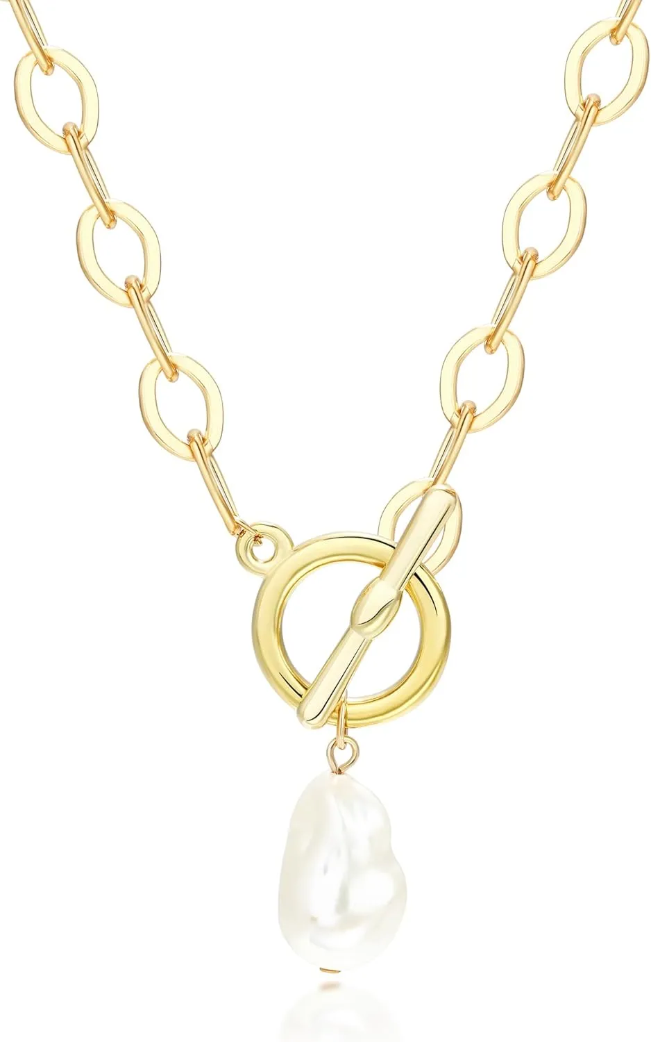 Chunky Gold Sun Heart Pendant Charm Necklace for Women 18K Gold Plated Thick Paperclip Chain Choker Necklaces Hip Hop Valentines Day Gift Jewelry