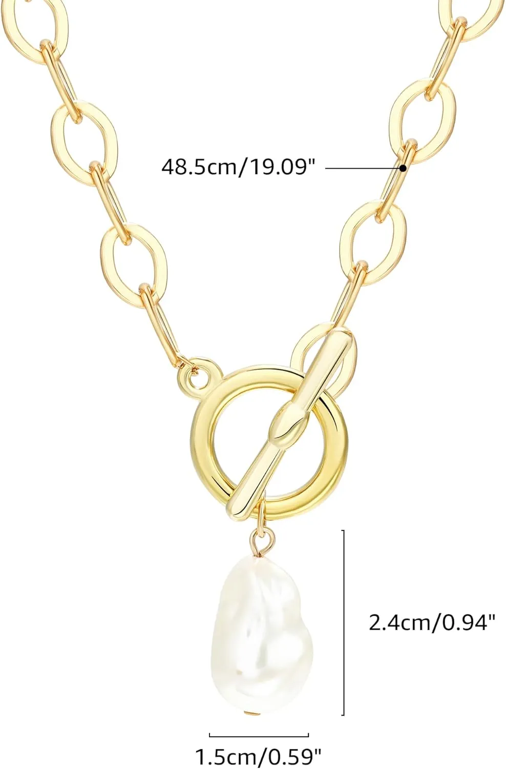 Chunky Gold Sun Heart Pendant Charm Necklace for Women 18K Gold Plated Thick Paperclip Chain Choker Necklaces Hip Hop Valentines Day Gift Jewelry