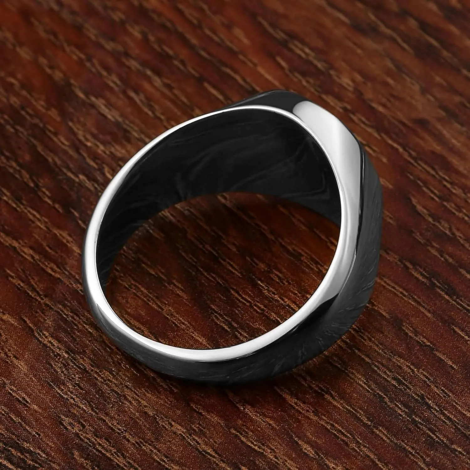 Daesar Couples Wedding Rings Sets, Engagement Ring for Women and Men Stainless Steel Polished Yin Yang Silver Gold