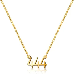 Dainty Angel Numbers Necklace  Numerology Pendant for Guidance, Inspiration, Manifestation & Law of Attraction  Waterproof Gold Necklace for Women  Non-Tarnish Jewelry  Meaningful Gift for Women