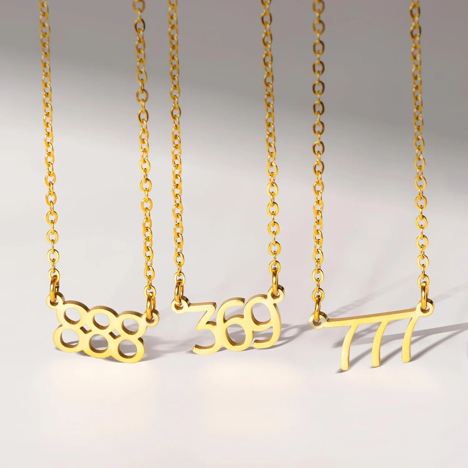 Dainty Angel Numbers Necklace  Numerology Pendant for Guidance, Inspiration, Manifestation & Law of Attraction  Waterproof Gold Necklace for Women  Non-Tarnish Jewelry  Meaningful Gift for Women