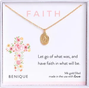 Dainty Necklace For Women, Solid 925 Sterling Silver or 14k Gold Filled Metals, Fine chain, Meaningful Pendant Gift For Her, Made In USA, 16"-18" Adjustable