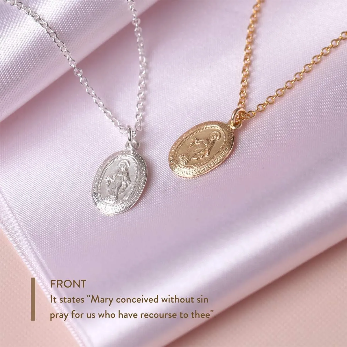 Dainty Necklace For Women, Solid 925 Sterling Silver or 14k Gold Filled Metals, Fine chain, Meaningful Pendant Gift For Her, Made In USA, 16"-18" Adjustable