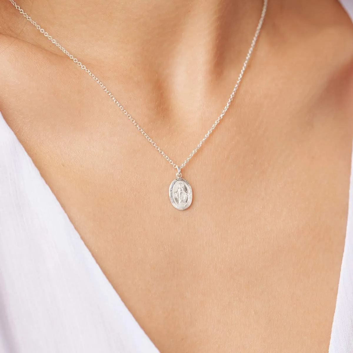 Dainty Necklace For Women, Solid 925 Sterling Silver or 14k Gold Filled Metals, Fine chain, Meaningful Pendant Gift For Her, Made In USA, 16"-18" Adjustable