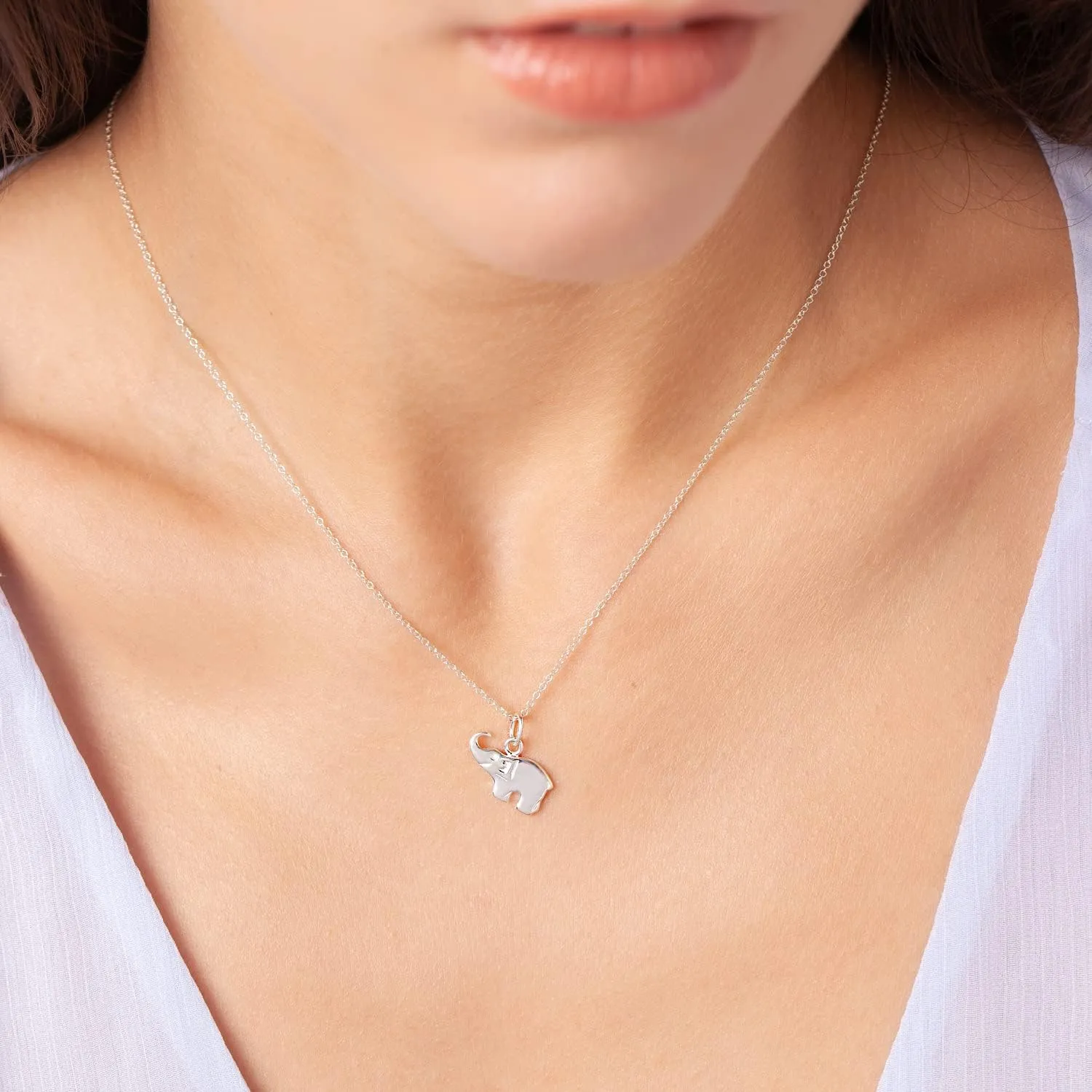 Dainty Necklace For Women, Solid 925 Sterling Silver or 14k Gold Filled Metals, Fine chain, Meaningful Pendant Gift For Her, Made In USA, 16"-18" Adjustable