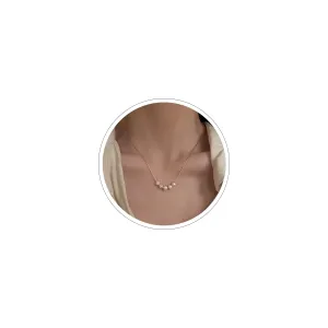 Dainty Pearl Necklaces for Women,14K Gold Plated Handmade Tiny Pearl Choker Collar Necklace Baroque Pearl Pendant Necklace White Pearl Jewelry (Pearl 5-gold)