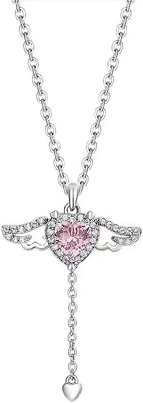 Diamond Necklaces for Women, Double Cross Pendant Necklace Dainty Gold Necklace Trendy Gold Necklace Jewelry Gifts for Girls