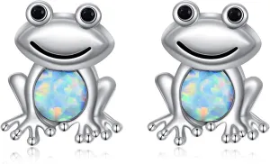 Earrings for Women 925 Sterling Silver Stud Butterfly Turtle Dolphin Frog Bunny Owl Stud Earrings Animal Jewelry Birthday Mothers Day Gifts