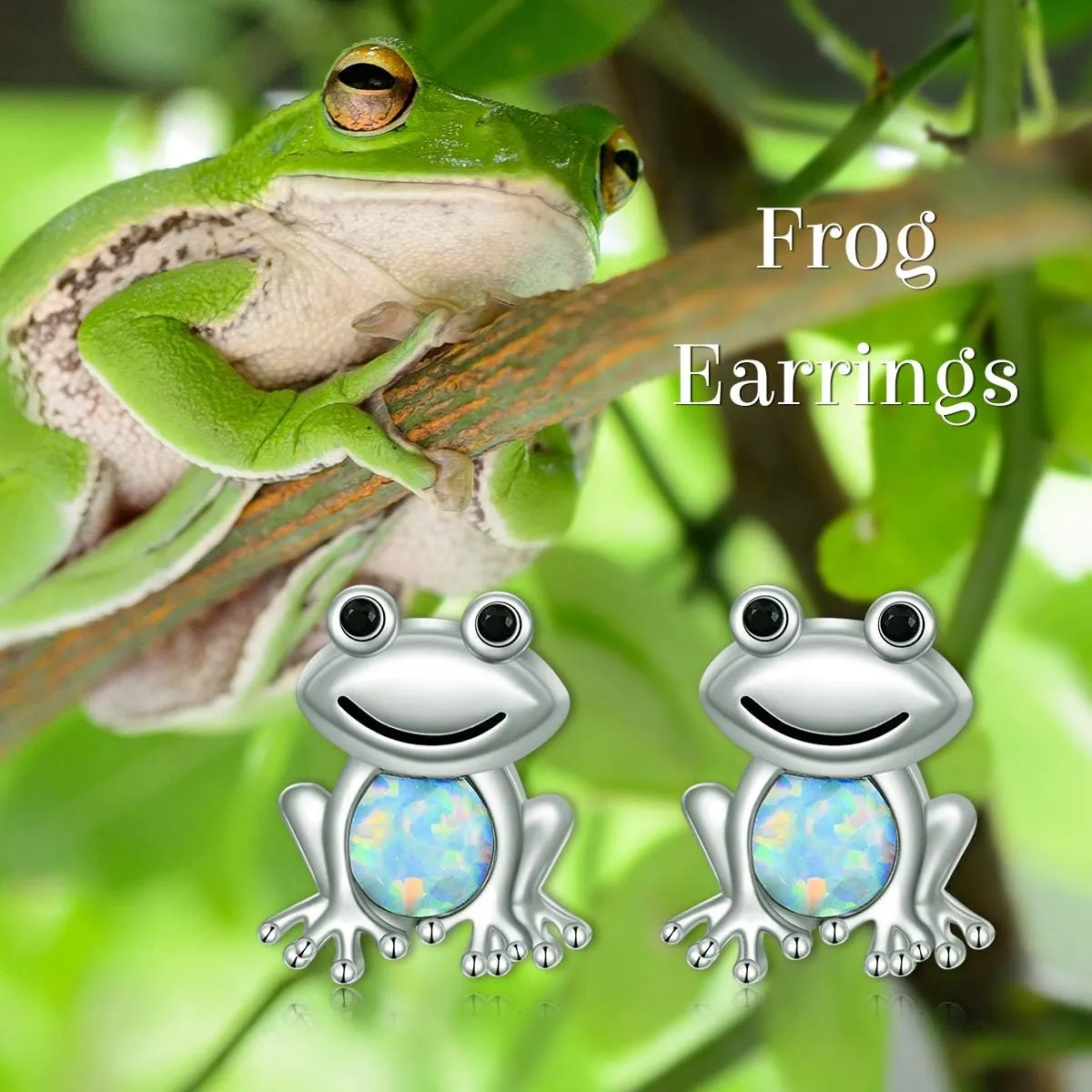 Earrings for Women 925 Sterling Silver Stud Butterfly Turtle Dolphin Frog Bunny Owl Stud Earrings Animal Jewelry Birthday Mothers Day Gifts