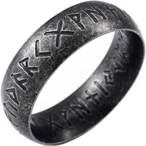 Elder Futhark Ring - Nordic Alphabet Design Viking Jewelry Rings