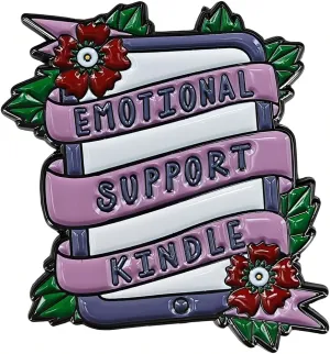 Emotional Enamel Pin - Book Lover's Humor Pin, Bibliotherapy Jewelry for Bookworms, Reader Gift