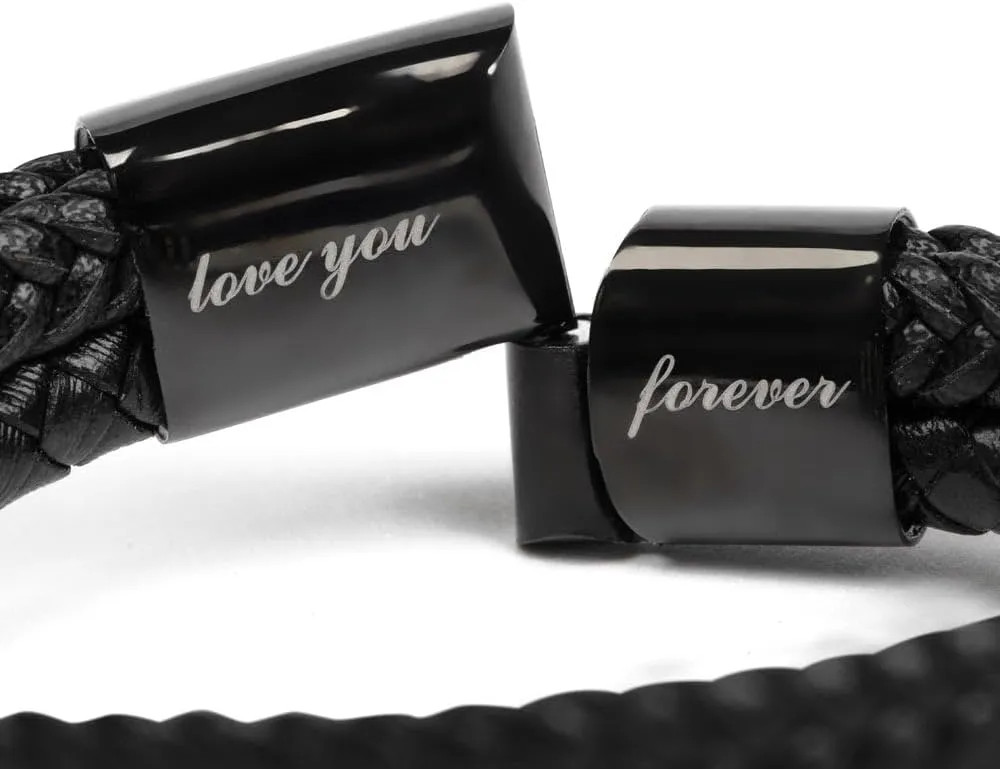 FG Family Gift Mall To My Man I Love You Bracelet Gifts For Him Husband Boyfriend Sentimental Gifts From Wife Girlfriend To My Man Bracelet Birthday Gift Ideas With Message Card