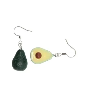 Green Avocado Earrings | Unique Food Fruit Jewelry | Cute Handmade Charms | Realistic | Gift For Women Girls | Gift Ideas
