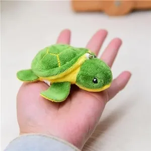 Green Mini Tortoise Keychain, Cute Plush Sea Turtle Keychain, Pendant Turtle Animal Plush, Cartoon Plushs for Birthday Gift Bag Accessories Car Accessories