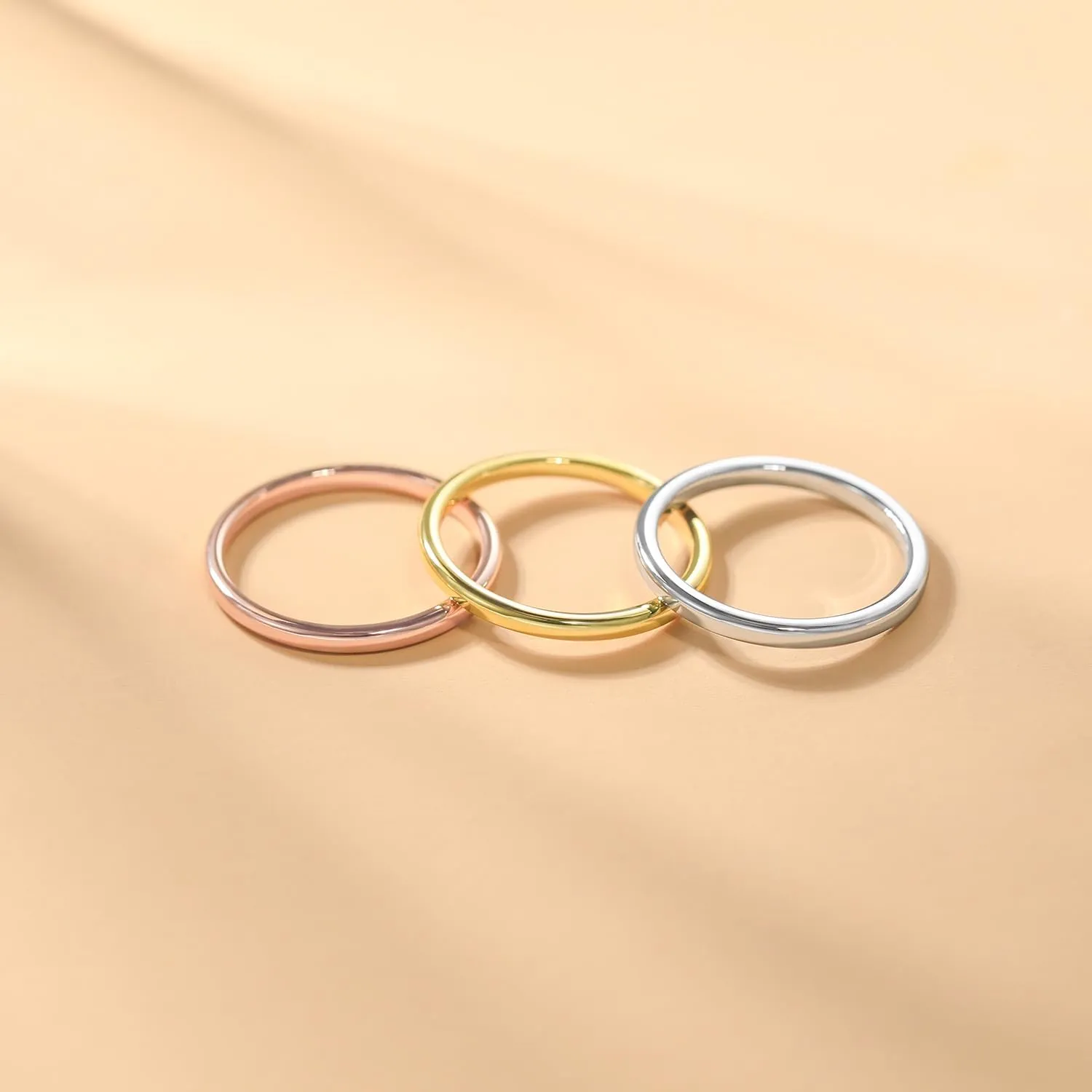 Greenpod 2mm 4mm 6mm Tungsten Wedding Bands Ring for Women Men Rose Gold/Silver/Gold/Black Polished Slim Engagement Promise Rings Comfort Fit Size 4-13