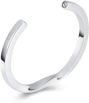 Imrsanl Cuff Urn Bracelet for Ashes Cremation Jewelry - Memorial Ash Bangles for Men Women - Keepsake Jewelry for Ashes Holder