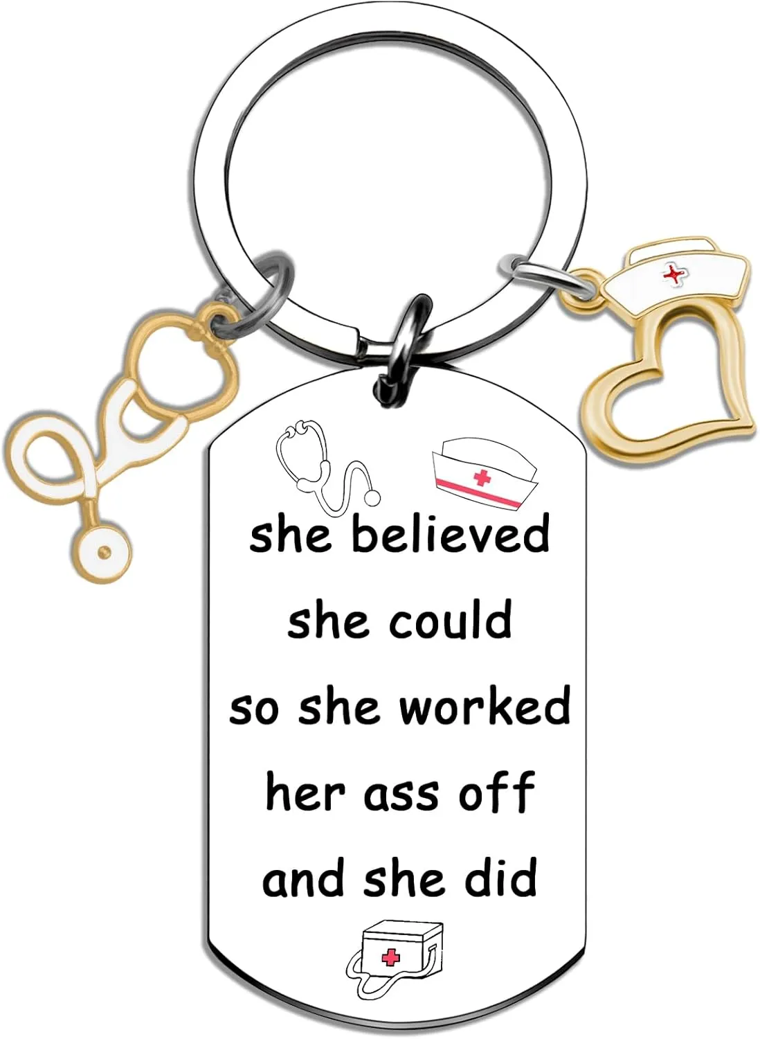 Inspirational Nurse Keychain Gifts For Women Teen Girls Meaningful Nurses Week Appreciation Gifts For Nurse Nursing Student Medical Assistant Birthday Gift Idea