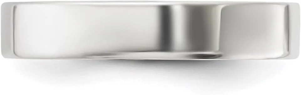JewelryWeb 925 Sterling Silver Solid Polished Lightweight 4mm Flat Band-Band Style Ring for Women and Men