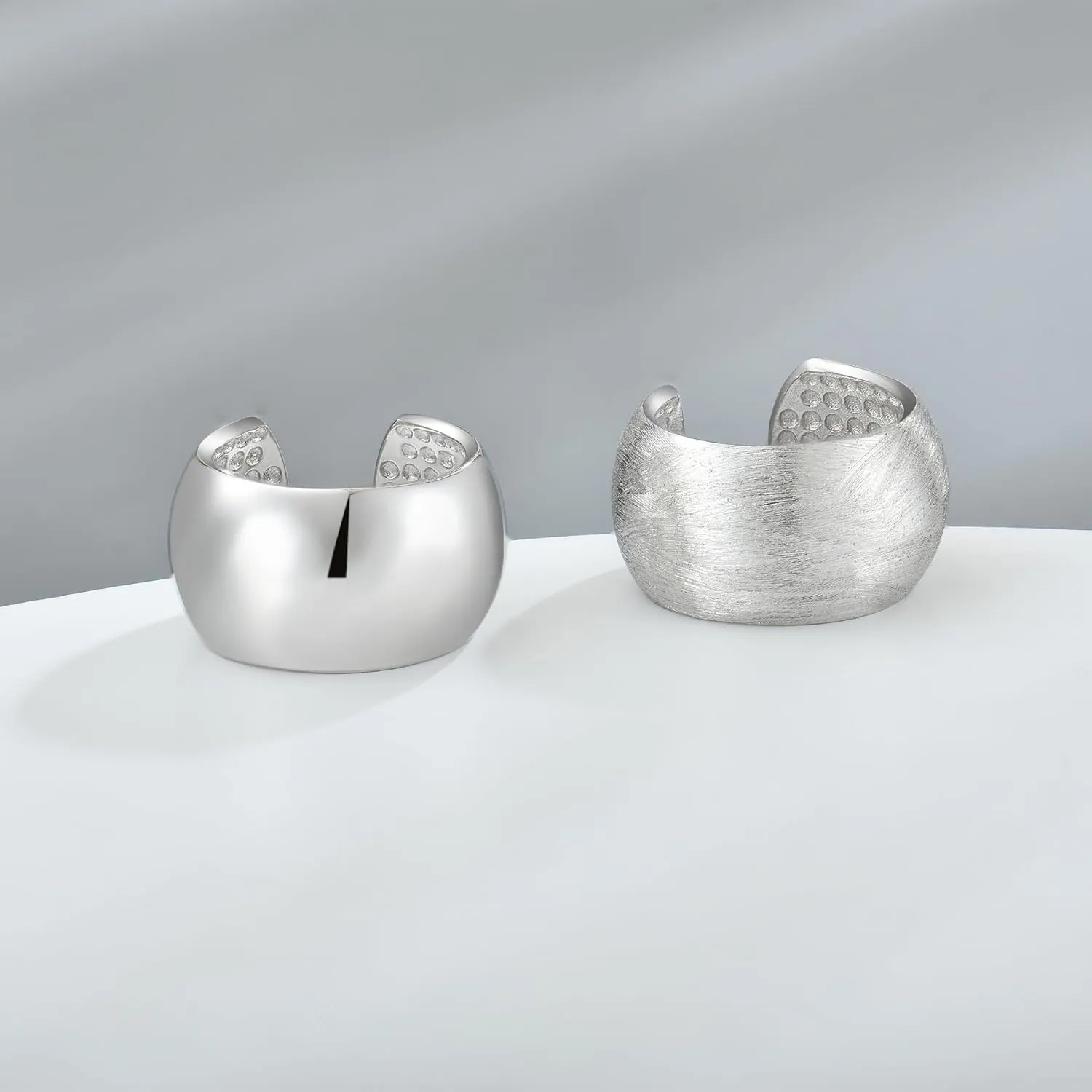 JO WISDOM Cuff Earrings 925 Sterling Silver Ear Cuff Earrings Non-Piercing Clip On Earrings Cartilage Cuff Earrings Conch Wrap Ear Cuffs Fine Jewelry for Women