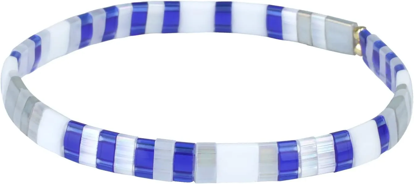 KELITCH Chic Unique letter beads bracelet Colorful beads stretch bracelet women friendship gift