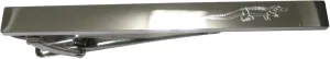 Kiola Designs Silver Toned Etched Sleek Alligator Crocodile Tie Clip