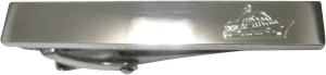 Kiola Designs Silver Toned Etched Sleek Boat Skinny Tie Clip