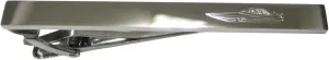 Kiola Designs Silver Toned Etched Sleek Speed Boat Tie Clip