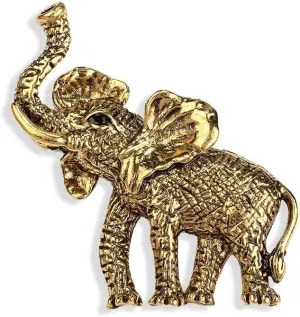 Kokoma Vintage Elephant Brooch Pin for Women Men Animal Indian African King Lapel Pins Corsage Badge Clothes Scarf Clip for Suit Dress Accessories Jewelry