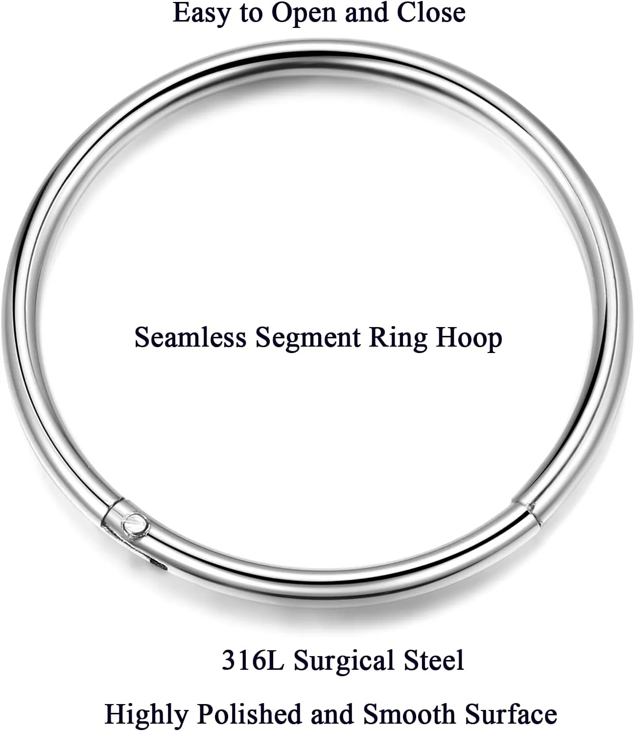 Lantine 6-12Pcs 18g 20g Nose Rings for Women Men 316L Surgical Steel 16g Septum Ring Cute Tiny Cartilage Helix Conch Daith Tragus Earrings 6-16mm Set