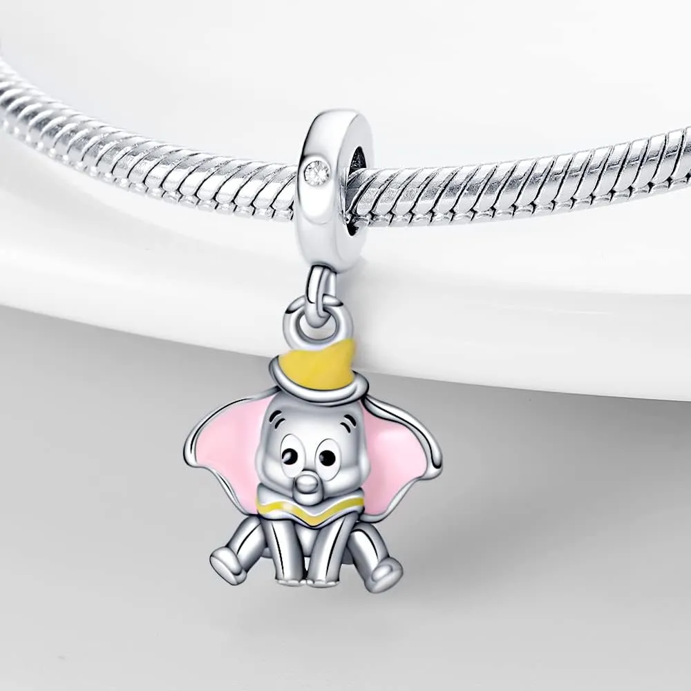 LIGHTDOG 925 Sterling Silve Charms fits Pandora Bracelets Necklace,5A Zircon Dangle Pendant Bead,Mother's Day Gift Jewelry Beads for Women