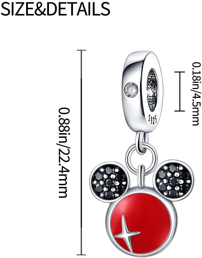 LIGHTDOG 925 Sterling Silver Charms for Pandora Charm Bracelets Necklaces for Woman Dangle Pendant Bead,Jewelry Beads Gifts for Women