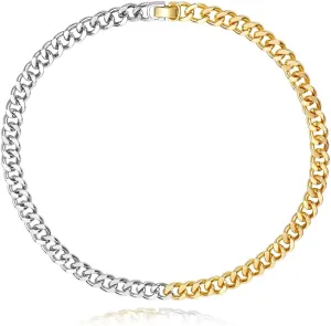 LILIE&WHITE Gold And Silver Chain Necklace For Women Rope Chain Necklace Chic Link Chunky Gold Necklace Fashion Jewelry